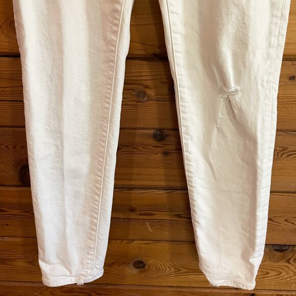Moussy Vintage distressed White Skinny Jeans Size 30 - Picture 6 of 9